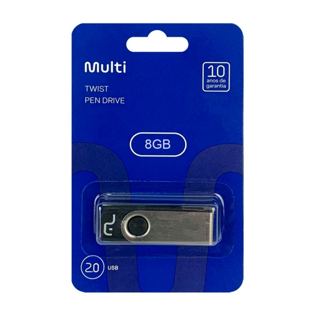 Pen drive 8gb Multilaser Twist PD587 Original Promoção
