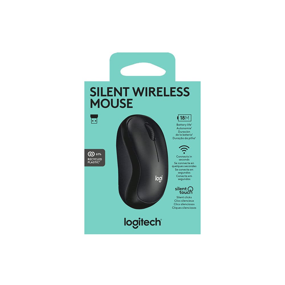 Mouse Sem fio Logitech Silent Mouse Preto