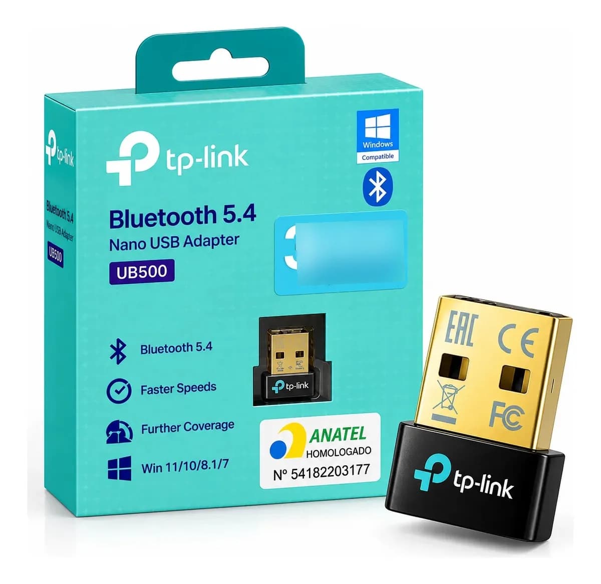 Adaptador Bluetooth 5.4 Tp-link Ub500 Nano Usb Pc Notebook