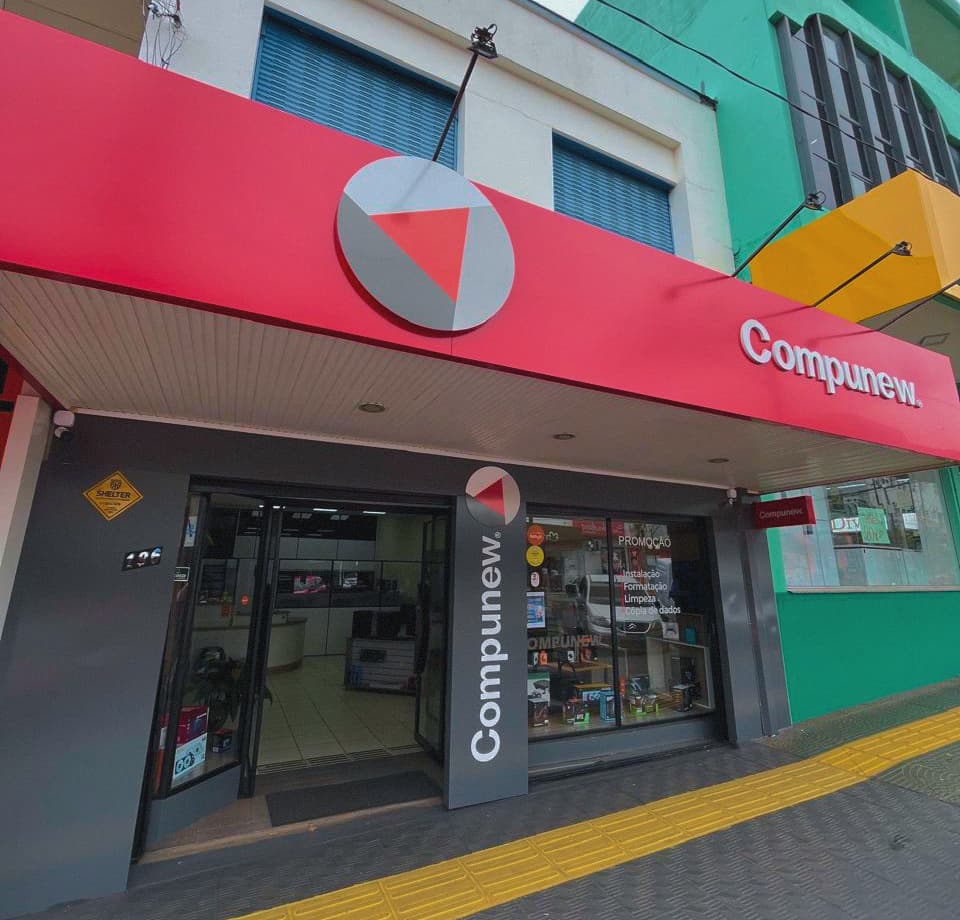 Fachada da loja Compunew Computadores, Av. América, 196