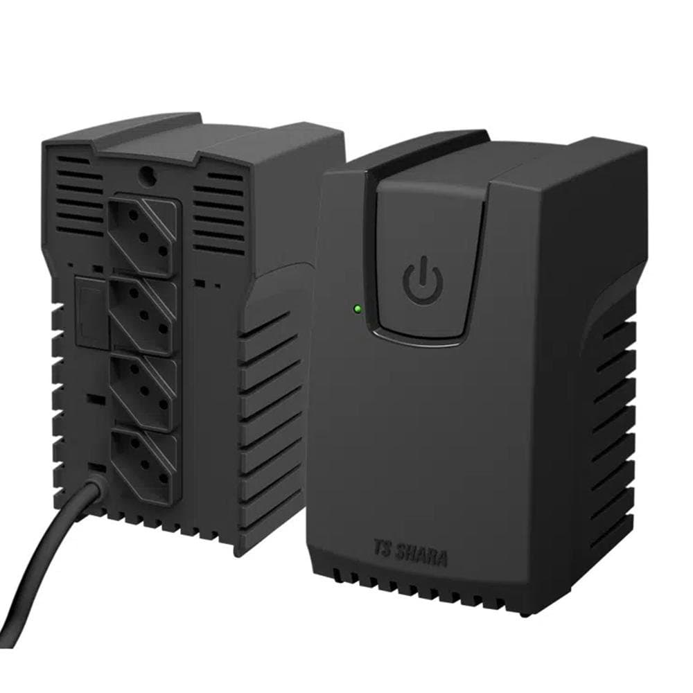 Estabilizador TS Shara Powerest 500VA, 4 Tomadas, Saida 115V, Entrada Bivolt, Preto