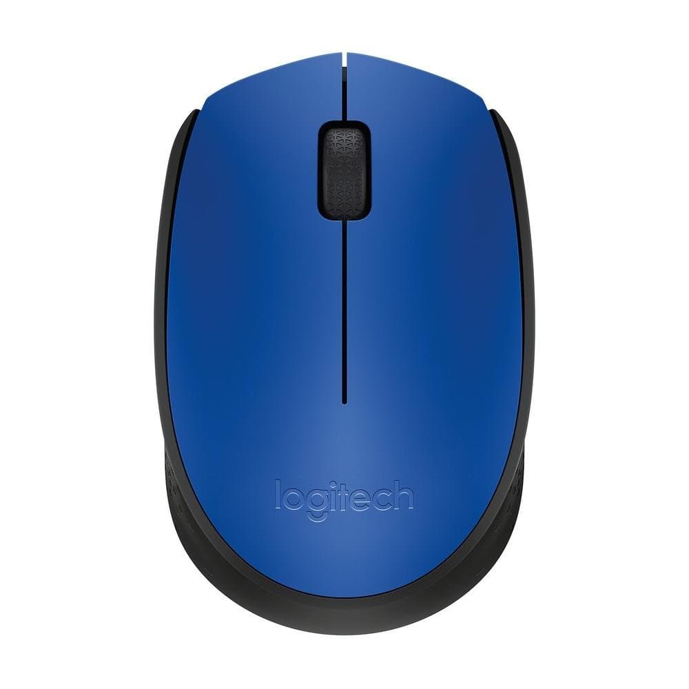 Mouse sem fio Logitech M170 com Design Ambidestro Compacto, Conexão USB e Pilha Inclusa, Azul