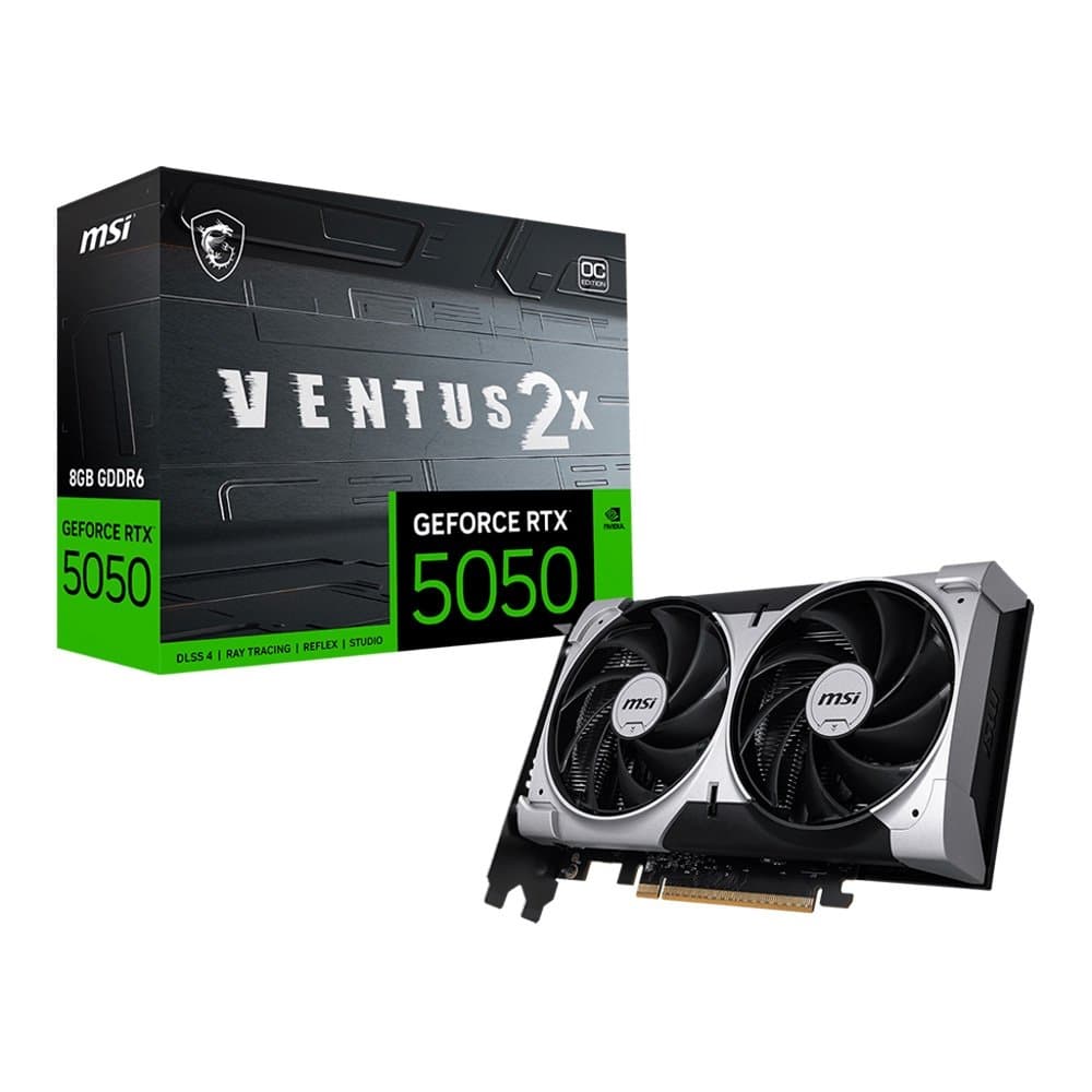 Placa de Vídeo MSI GeForce RTX5050 8GB GDDR6 128BITS VENTUS 2X OC