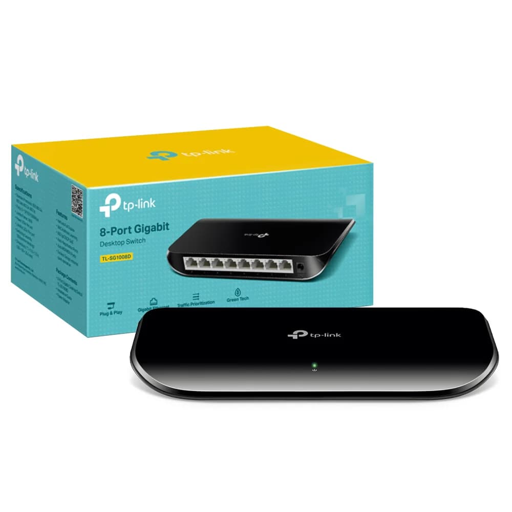 TP-Link TL-SG1008D — Switch Gigabit de Mesa 8 Portas