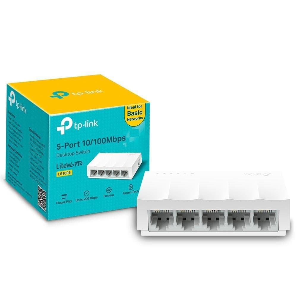 Switch De Mesa Tp-link,5 Portas 10/100mbps - LS1005